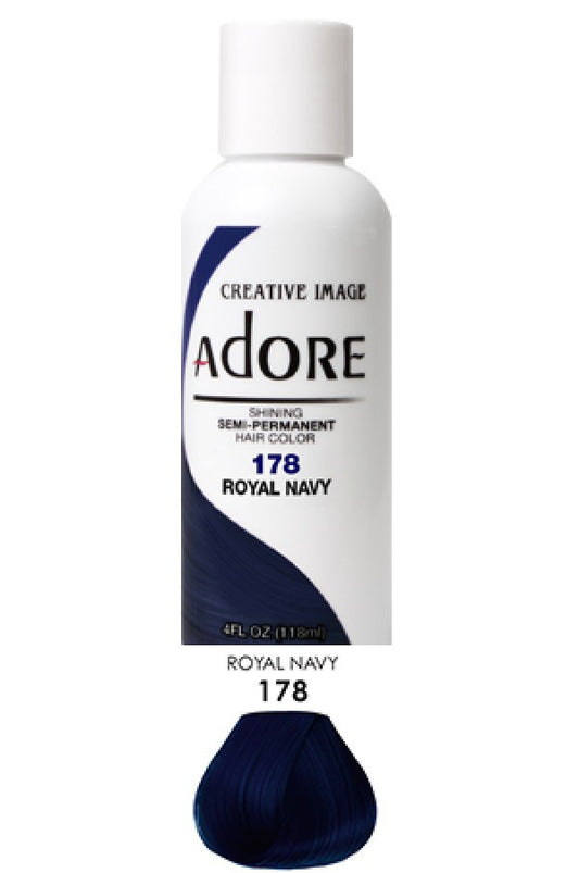 Adore-1 Semi Permanent Hair Color (4 oz)- 178 Royal Navy