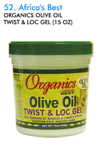 Africa's Best-52 Organics 橄榄油 Twist &amp; Loc 凝胶（15 盎司）