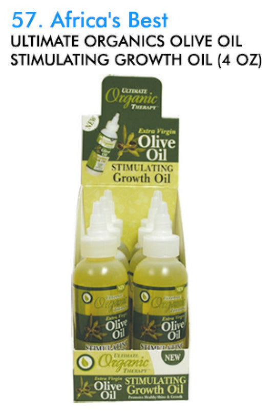 Africa's Best-57 Ultimate Organics Olive Oil Stimulating Growth Oil (4 oz)