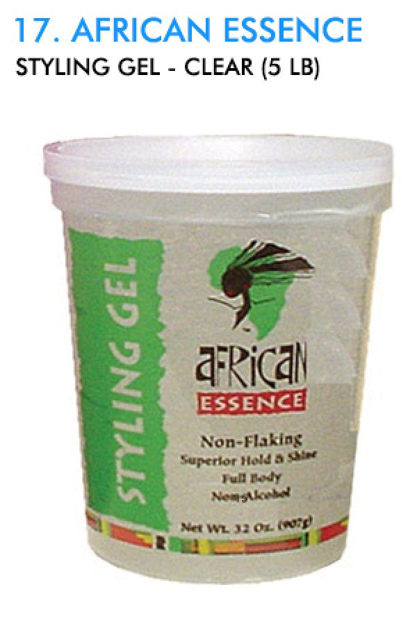 African Essence-17 Styling Gel - Clear (5 lb)