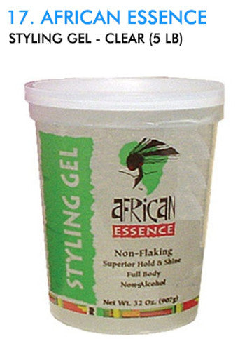 African Essence-17 Styling Gel - Clear (5 lb)
