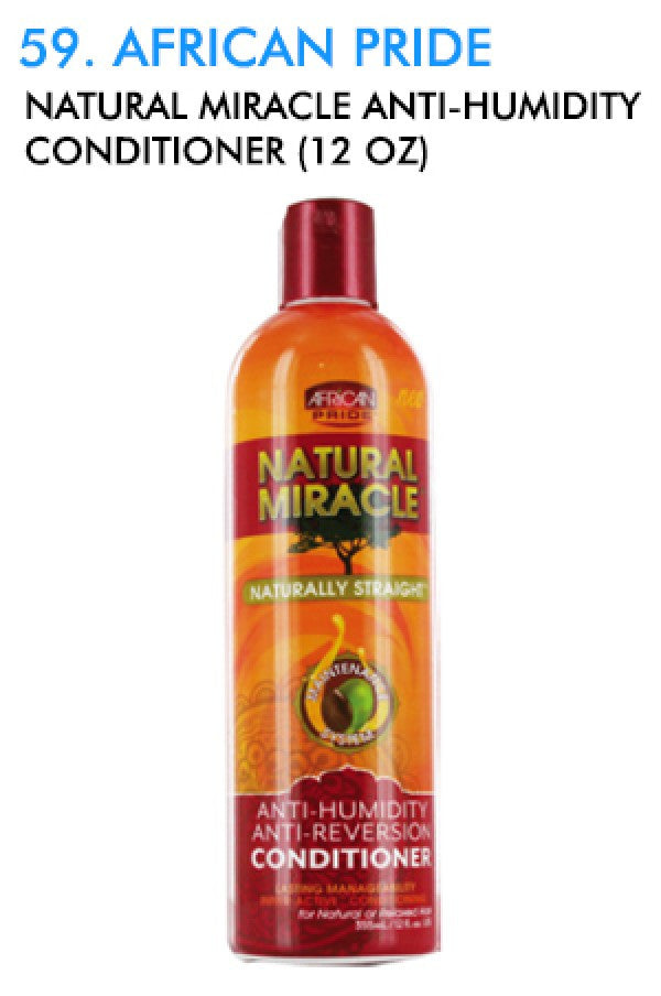 African Pride-59 Natural Miracle Anti-Humidity Conditioner (12 oz)