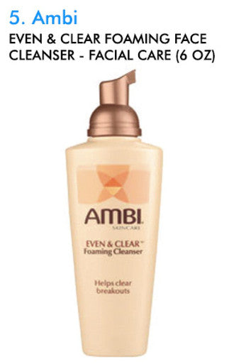 Ambi-5 Even & Clear Foaming Face Cleanser - Facial Care (6 oz)