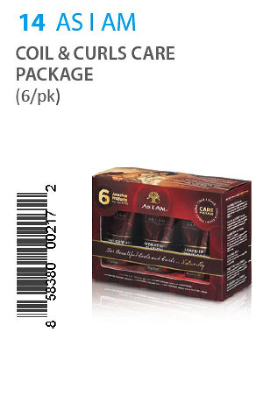 As I Am-14 Coil & Curls Care Package (6/pk)