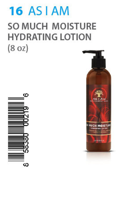 As I Am-16 So Much Moisture Hydrating Lotion (8oz)