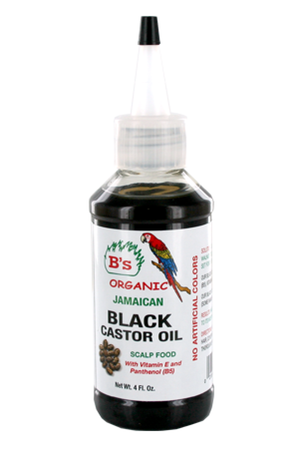 B's Organic-6 Black Caster Oil_Scalp Food (4oz)