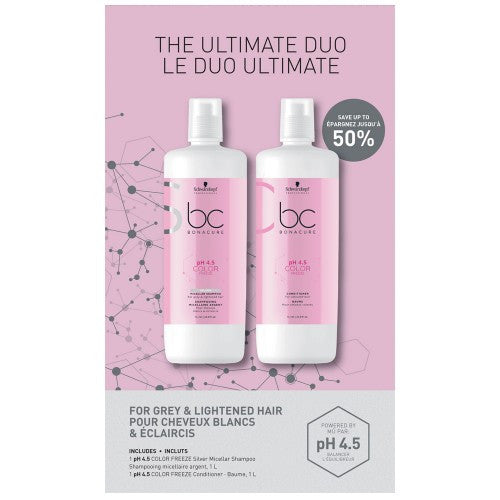 BC Bonacure pH 4.5 Color Freeze Silver 2pk 33.8oz