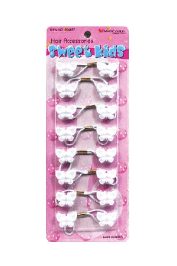 Magic Gold Butterfly (8/pk) BT1 White -pc