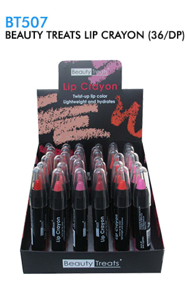 BT507-24 Beauty Treats Lip Crayon (36pcs/Dis)
