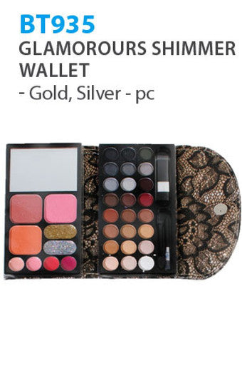 BT935-28 Beauty Treats Glamorours Shimmer Wallet-pc