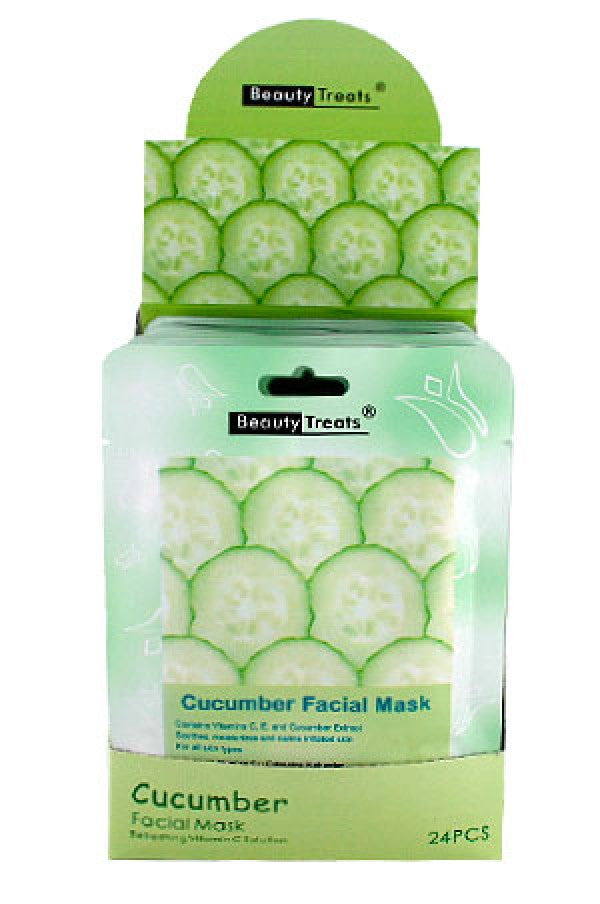 BTS203C-61 Beauty Treats Facial Mask (Cucumber) -pc