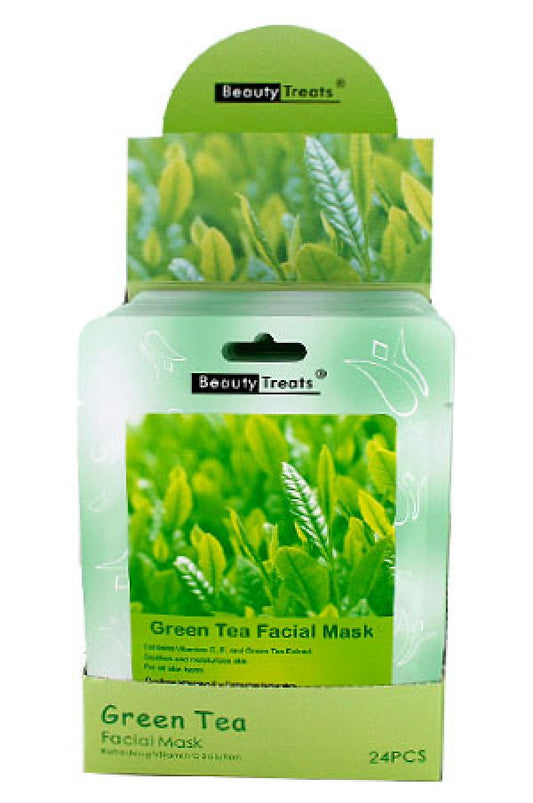 BTS203G-62 Beauty Treats Facial Mask (Green Tea) -pc