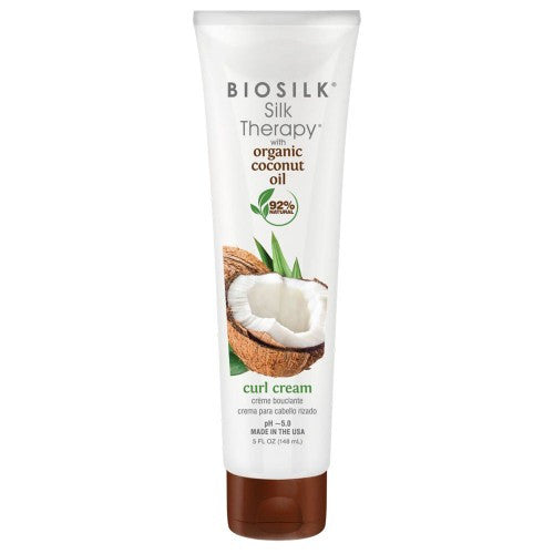 Biosilk Silk Therapy Coconut Oil Curl Cream 5oz