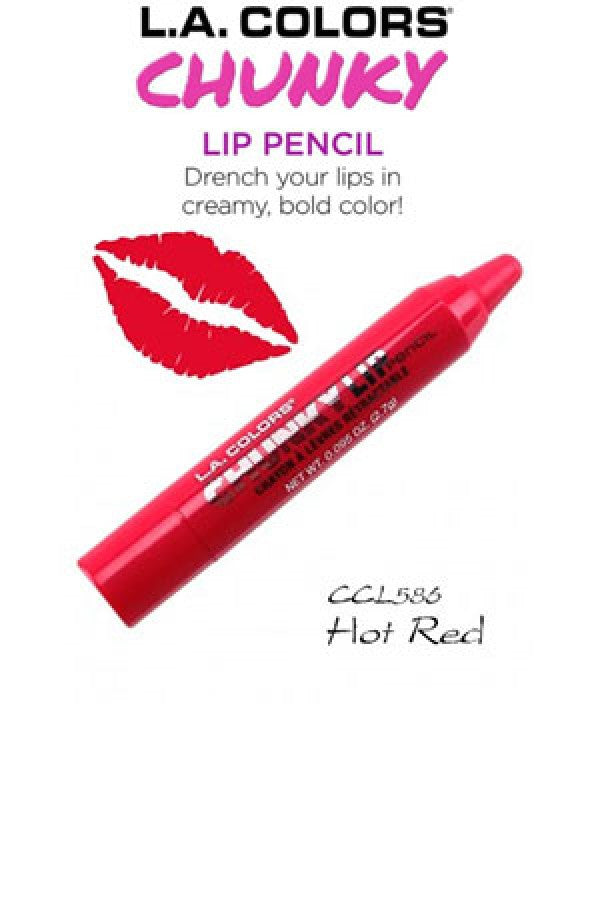 L.A. Colors Chunky Lip Pencil CCL586 Hot Red