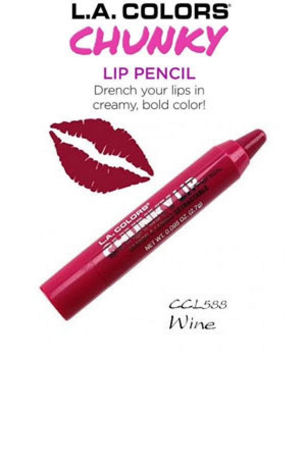 L.A. Colors Chunky Lip Pencil CCL588 Wine