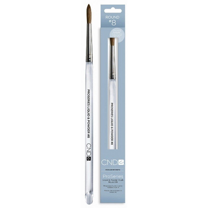 CND - ProSeries Liquid & Powder Round Brush - #8