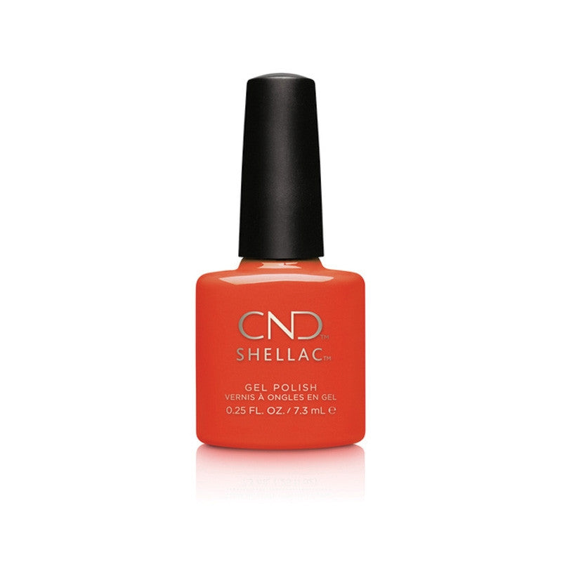 CND - Shellac UV Gel Color - Electric Orange - 7.3ml