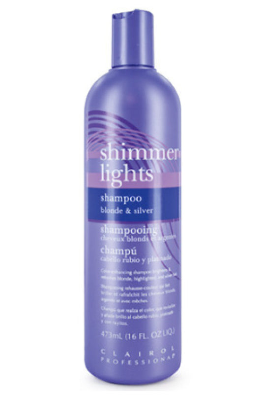 Clairol-8 Shimmer Lights Shampoo Blonde & Silver (16 oz)