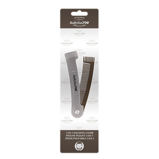BaBylissPRO - 2-in-1 Foldable Comb For Hair and Beards