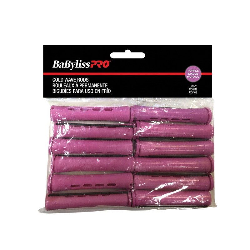 BaBylissPRO - Cold Wave Rods - Jumbo(S) - Purple - 12/bag
