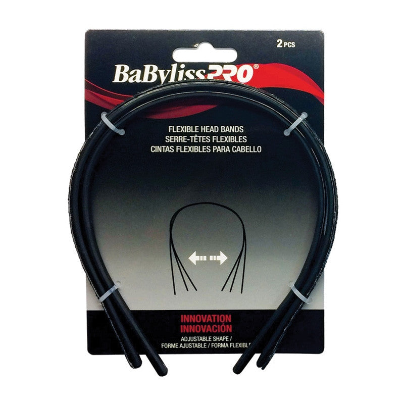 BaBylissPRO - Painless Adjustable Headbands - 2pc - Black