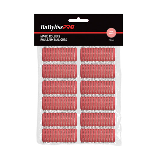 BaBylissPRO - Velcro Rollers - Pink - 24mm - 12/bag