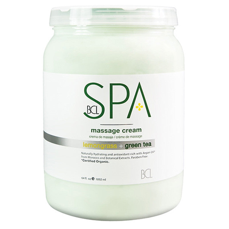 BCL Spa - Lemongrass Green Tea Massage Cream - 64oz