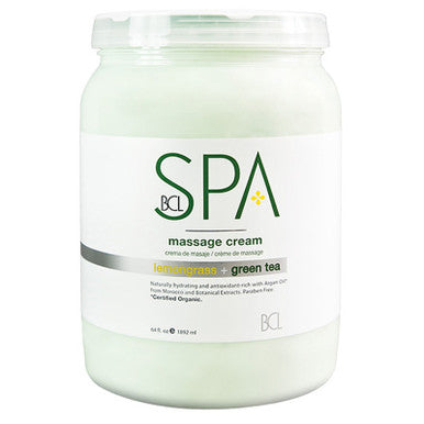 BCL Spa - Lemongrass Green Tea Massage Cream - 64oz