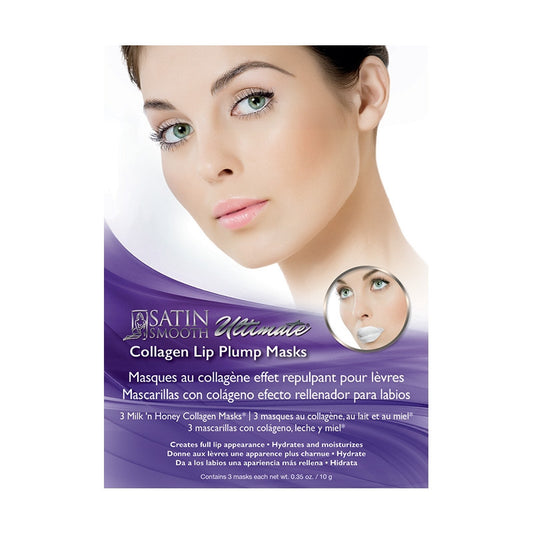 Satin Smooth - Collagen Lip Plump Mask - 3/box