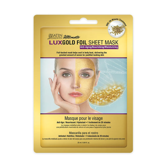 Satin Smooth - LuxGold Foil Mask Single Pack