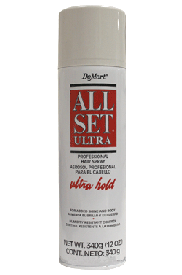 De Mert-3 All Set Ultra Hair Spray (Red)-12oz