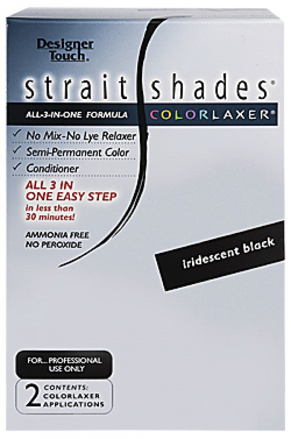 Designer Touch-23 Straight Shades Colorlaxer (2app)-Iridescent Black