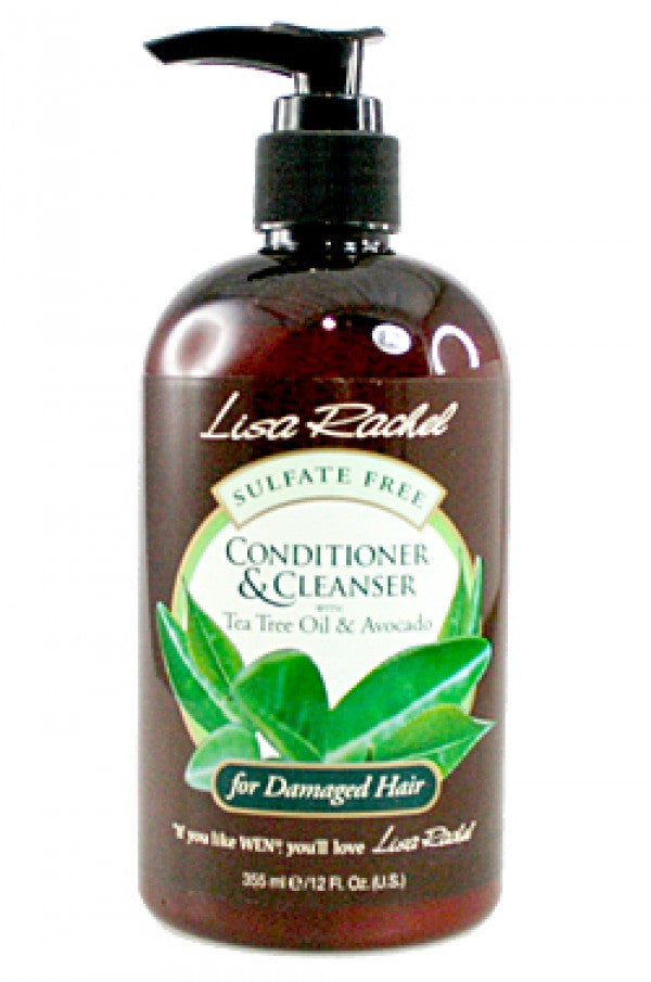 D & R-182 Lisa Rachel Tea Tree Oil & Avocado Conditioner & Cleanser- for Damaged Hair (12oz)