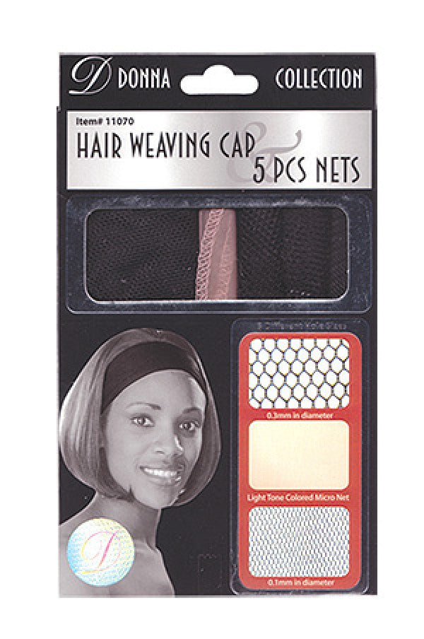 Donna-11070 Hair Weaving Cap & 5pcs Nets -dz