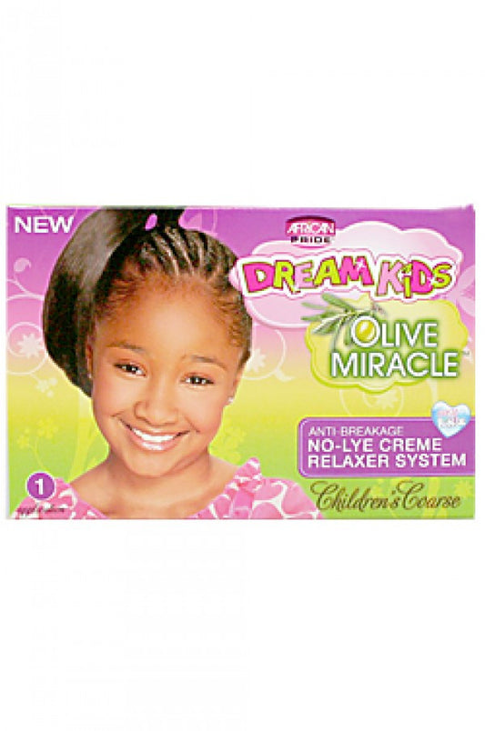 Dream Kids-3 Olive Miracle Anti-Breakage No-Lye Relaxer - Coarse
