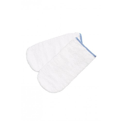 Satin Smooth Spa Mitts White