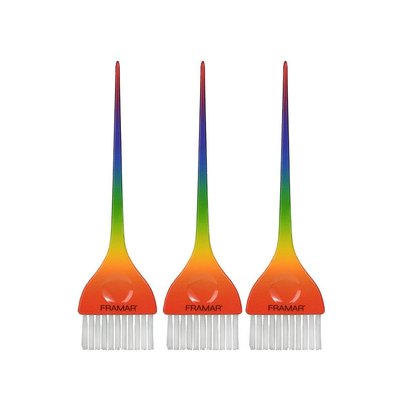 Framar - (99015) Y'all Classic Rainbow Color Brush Set - 3pk