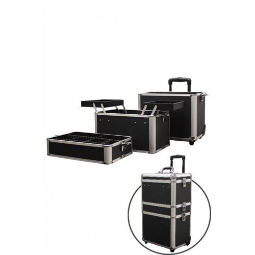 Marianna Makeup Aluminum Beauty Case On Wheels