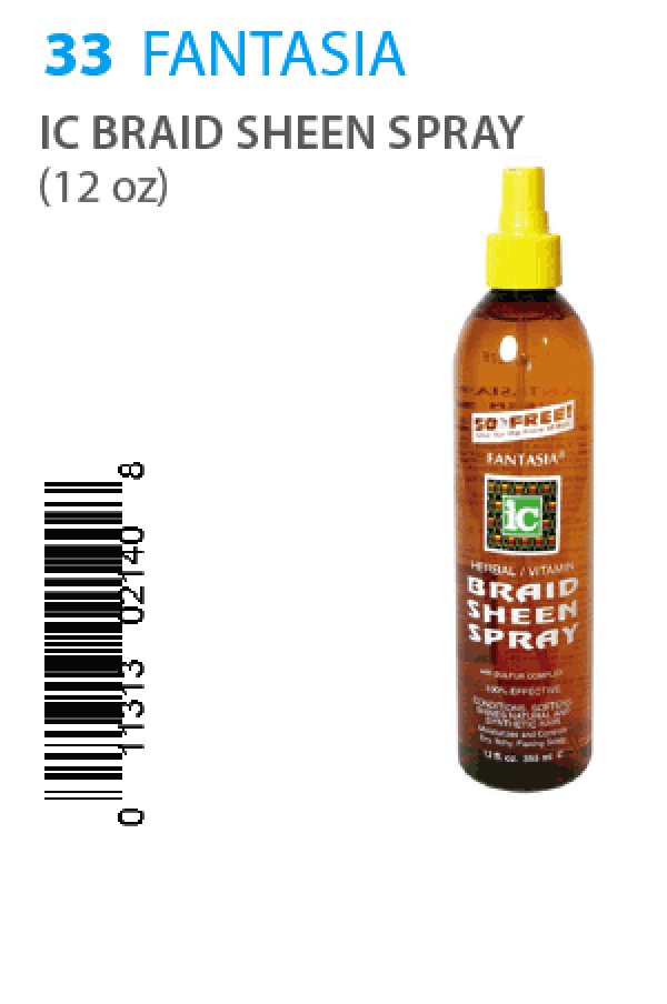 Fantasia-33  IC Braid Sheen Spray (12oz)