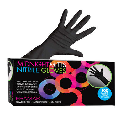 Framar Midnight Mitts Nitrile Gloves 100pk