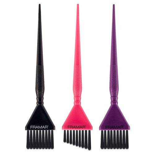 Framar Triple Threat Brush Set 3pk