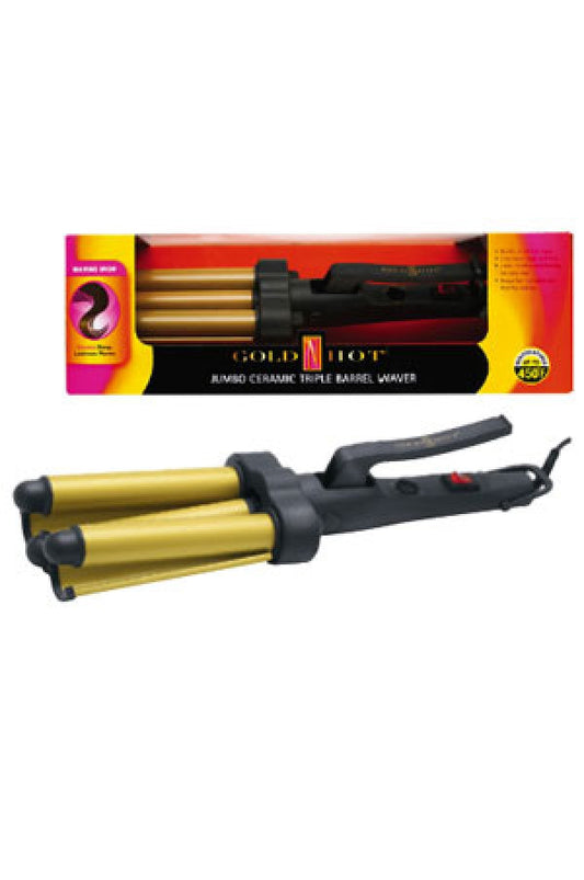 Gold'N Hot GH3011V3 Hot Jumbo Ceramic Triple Barrel Waver