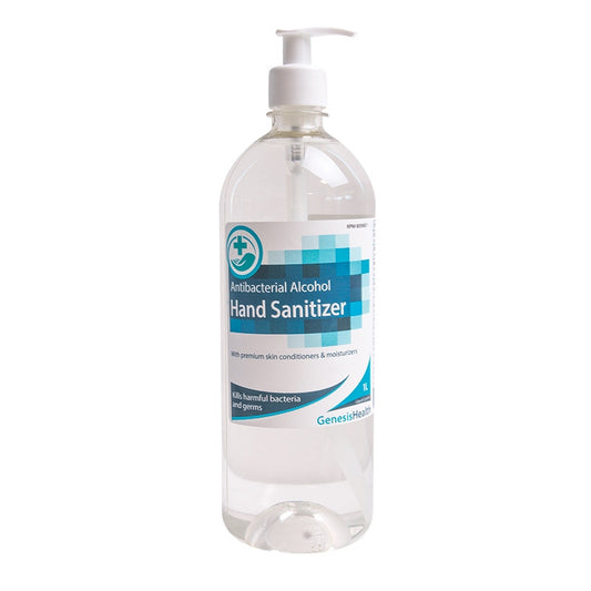 Genesis - Anti Bacterial Liquid Hand Sanitizer with Pump - 1L
