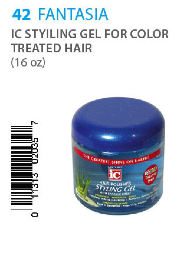 Fantasia-42 IC Styling Gel for Color Treated Hair (16oz)