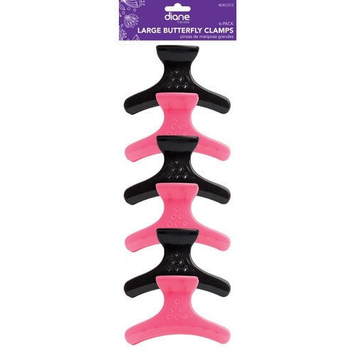 Diane By Fromm Large Butterfly Clamps 6-Pack