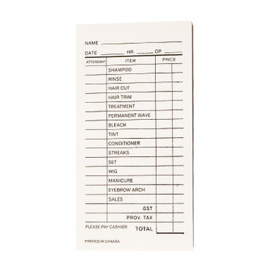 H&R - Bill Pad - White