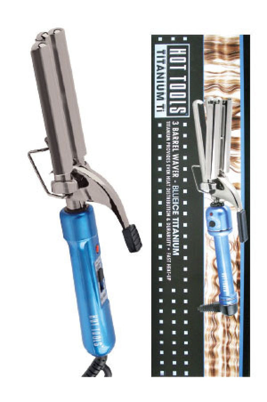 Hot Tools Blue Ice Titanium 3 Barrel Waver HTBL1175CN