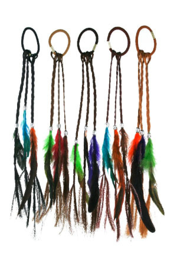 Hair Clip with Feather 3049-04 ASST -dz