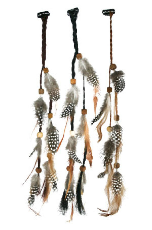 Hair Clip with Feather 3049-05 ASST -dz