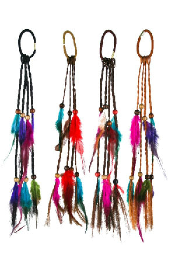 Hair Clip with Feather 3049-06 ASST -dz